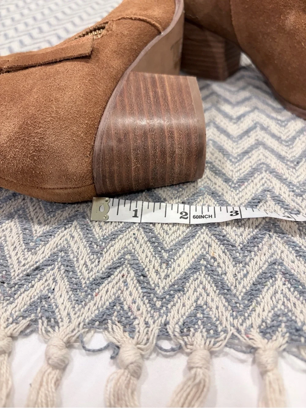 Aldo Women's Suede Tan Ankle Boots with Side Zip